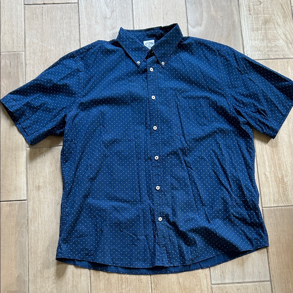 Brooks Brothers Dark Blue Button Down Shirt